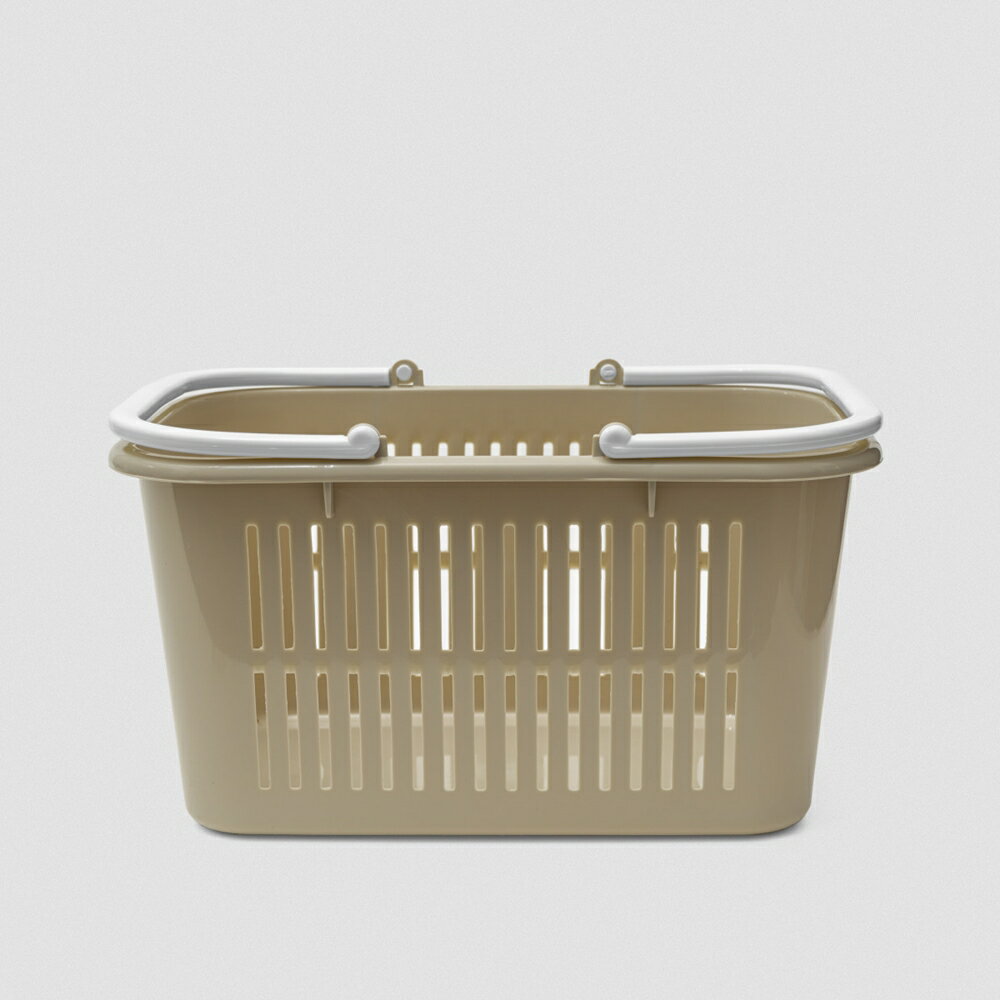 多功能野餐提籃 戶外提籃 購物籃 L號 方形 21L 無印風 台灣製 2