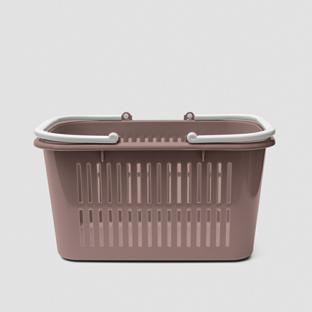 多功能野餐提籃 戶外提籃 購物籃 L號 方形 21L 無印風 台灣製 3