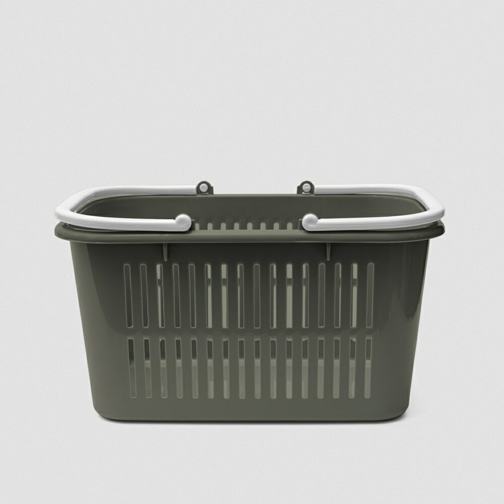 多功能野餐提籃 戶外提籃 購物籃 L號 方形 21L 無印風 台灣製 4