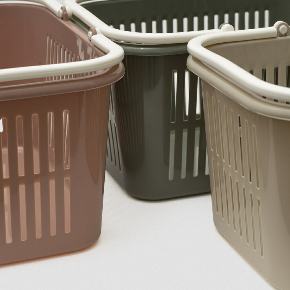 多功能野餐提籃 戶外提籃 購物籃 L號 方形 21L 無印風 台灣製 8