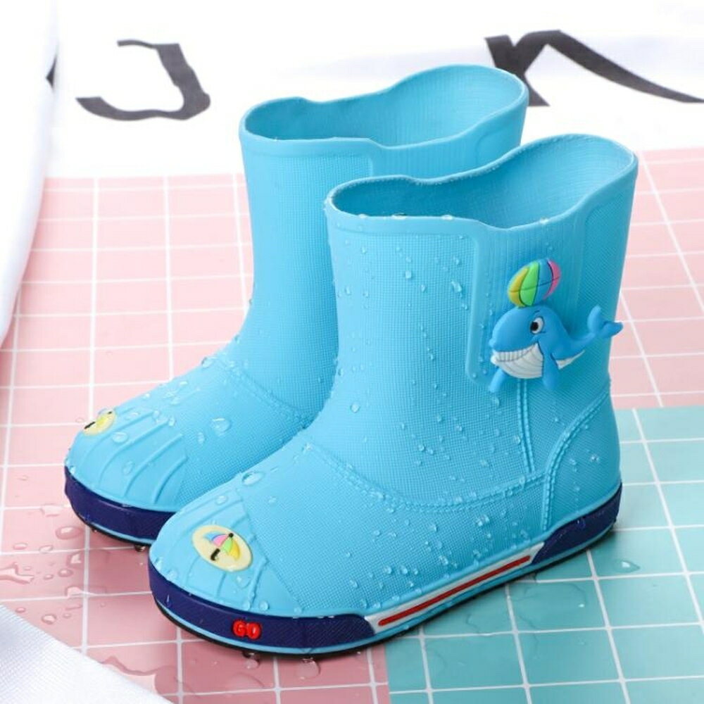 兒童雨鞋男童女童中筒雨靴防水膠鞋防滑