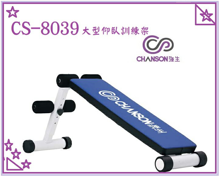 強生 CS-8039 大型仰臥訓練架 仰臥起坐架 仰臥起坐板【大自在運動休閒精品店】