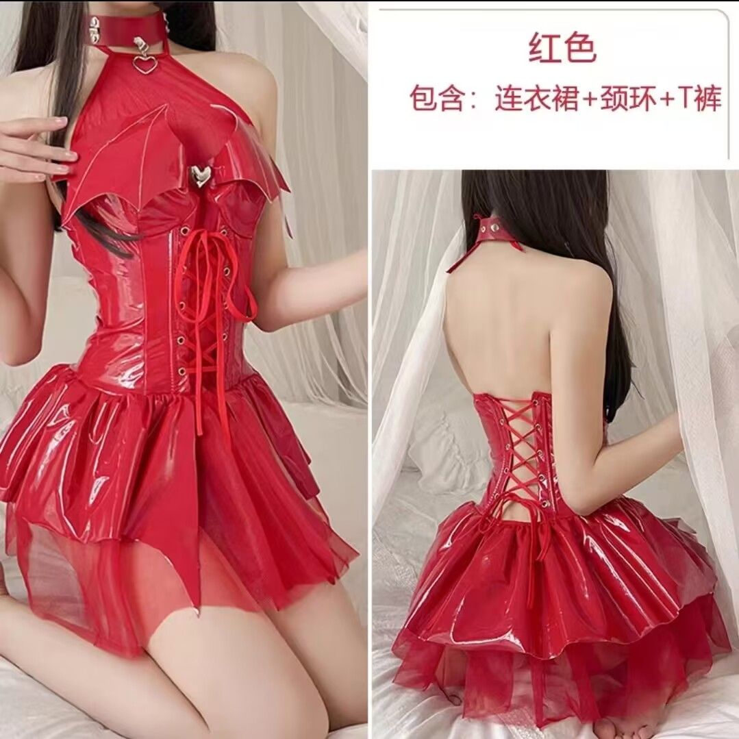 【台灣公司 可開發票】COS日系二次元cos魔女cosplay服裝女小惡魔透視短裙純欲辣妹制服 1