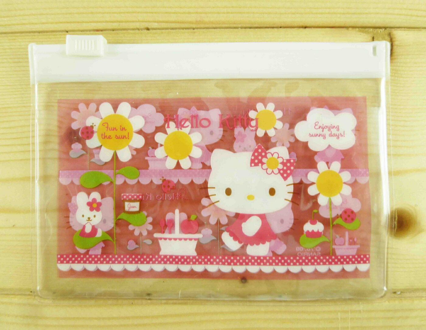 【震撼精品百貨】Hello Kitty 凱蒂貓 夾鏈袋-粉花園 震撼日式精品百貨