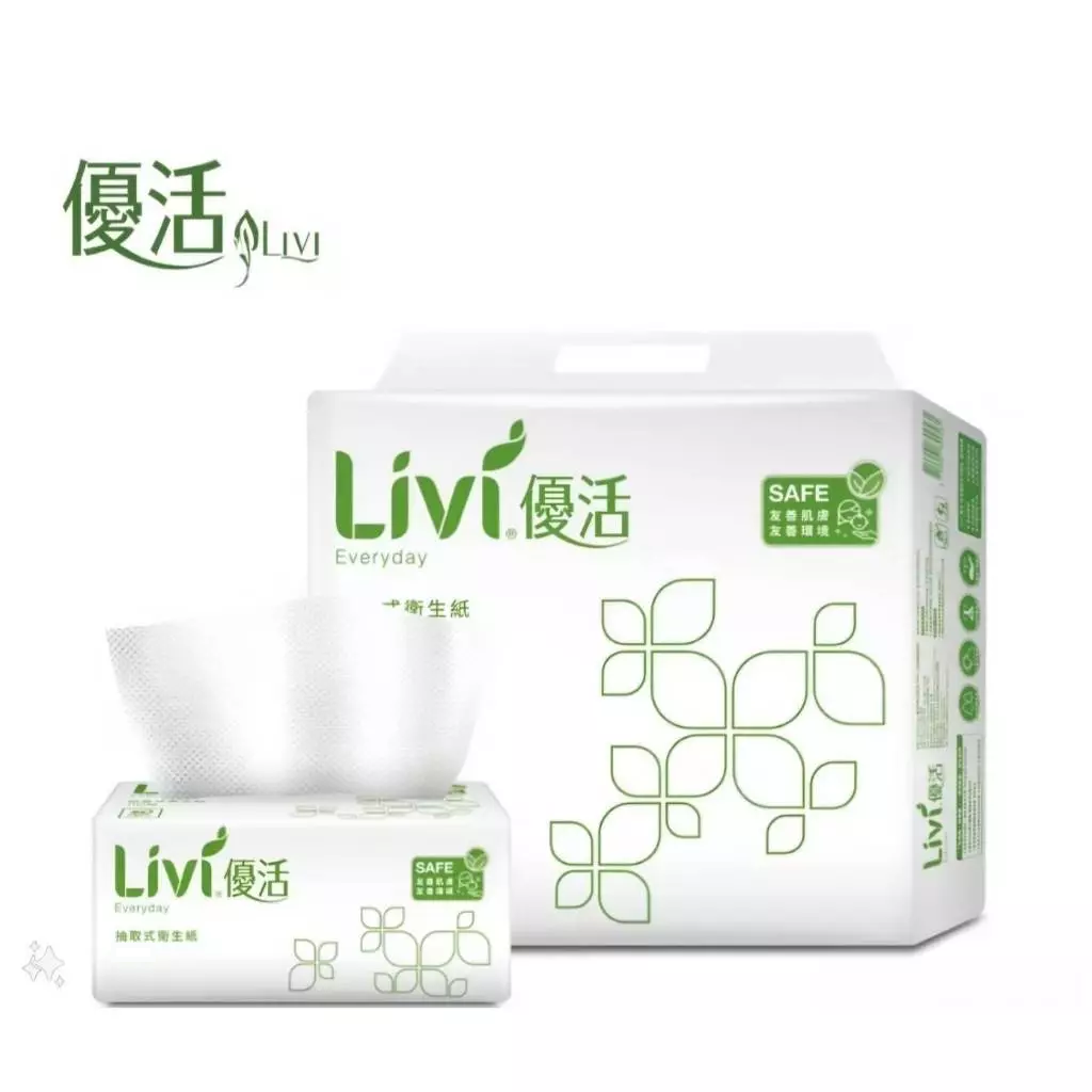 優活抽取式衛生紙(130抽/6包/12袋/箱)