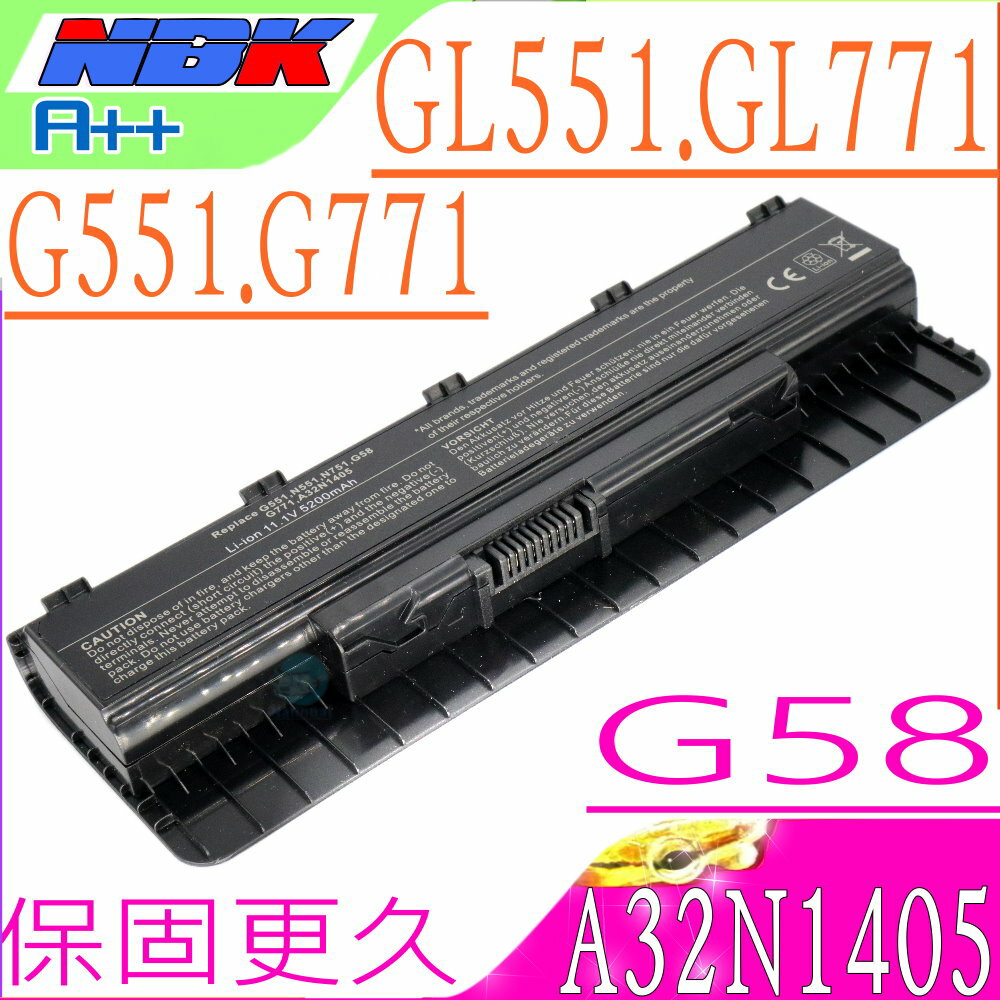 ASUS A32N1405 (保固最久)-華碩 G551,G771,N551,N751,GL551,GL771,G58,G551JK,N551J, N551JB, N551JK