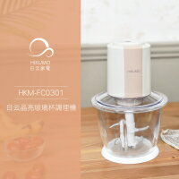 【HIKUMO 日云】晶亮玻璃杯四刀刃調理機HKM-FC0301 (1200ml大容量)