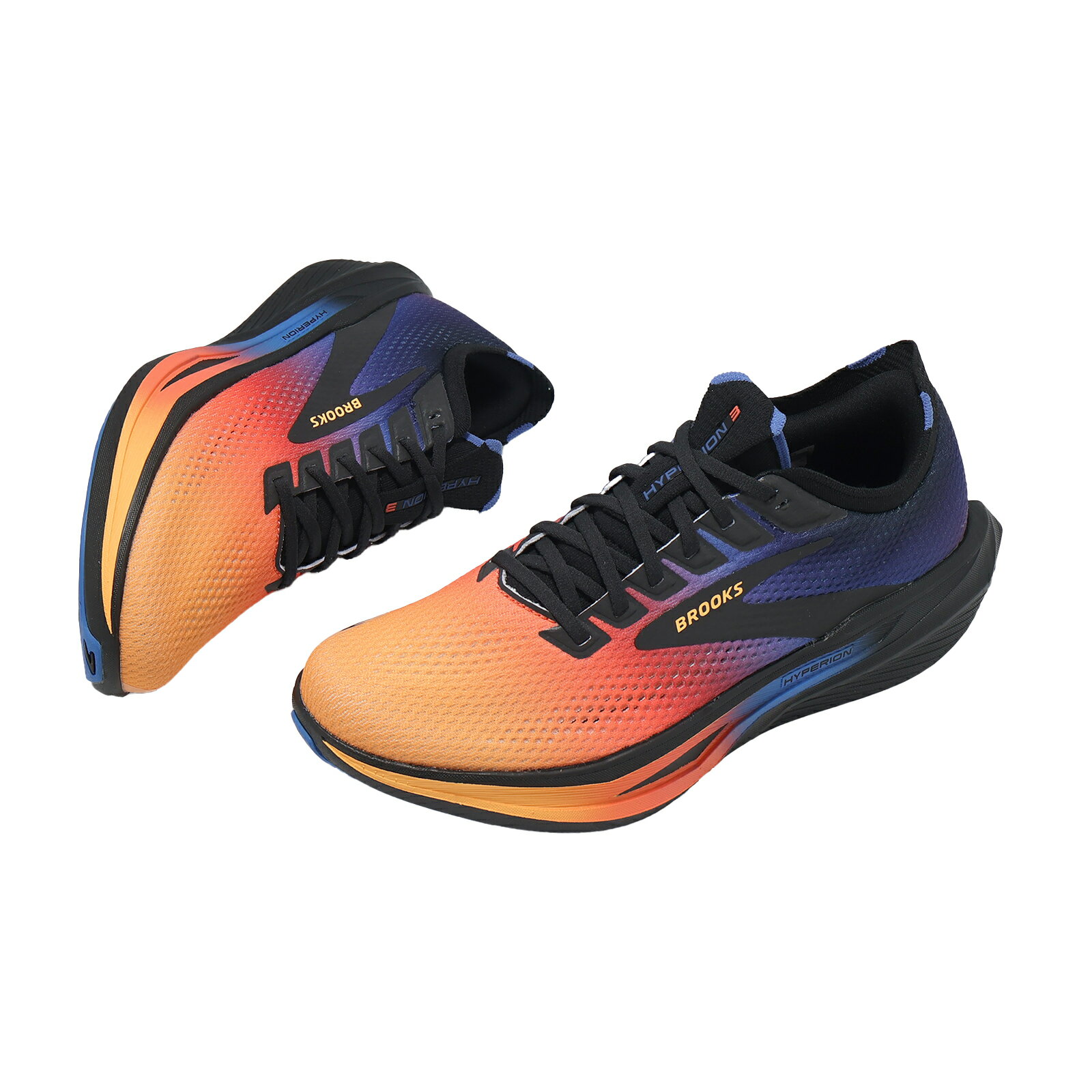 Brooks 慢跑鞋 Hyperion 3 男鞋 藍 彩 夜閃限定款 回彈 厚底 競速跑鞋 1104651D478 5