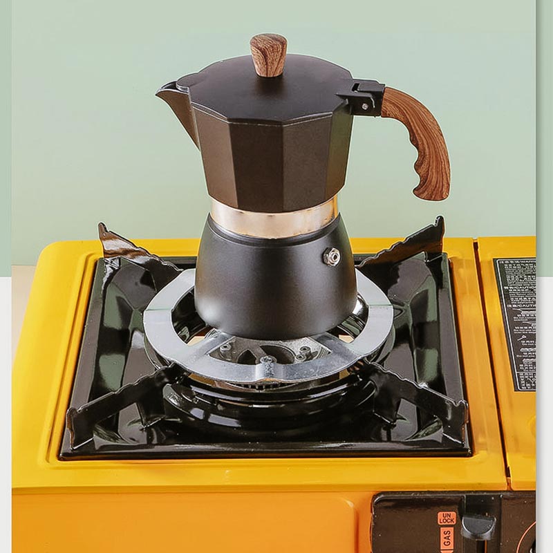 Bincoo摩卡壺爐架燃氣灶支架煤氣灶爐猛火不銹鋼架煮咖啡配件家用
