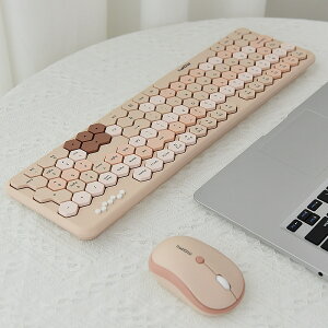 摩天手Honey無線鍵盤鼠標套裝女生可愛創意凌形個性無限鍵盤