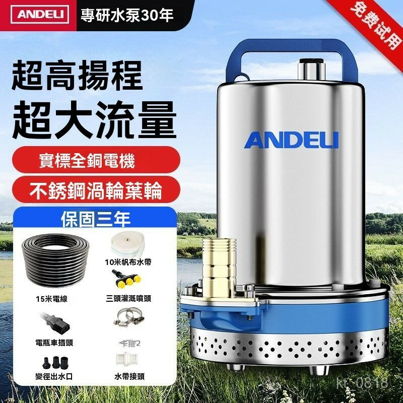 直流潛水泵 抽水機 沈水馬達 幫浦 12V24V48V電瓶電動車抽水泵 傢用農用灌溉水泵