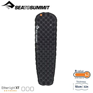 【Sea to Summit 澳洲 輕厚系列睡墊-極限版 R(充氣袋,維修貼,枕貼)《黑》】STSAMELXTEXM/露營