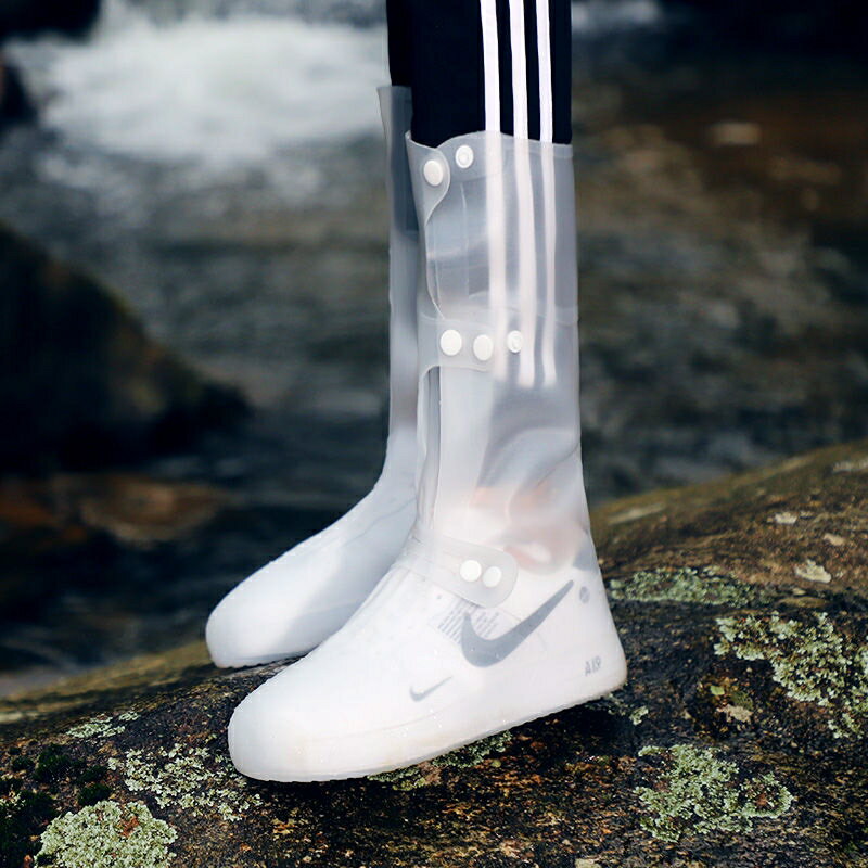 雨鞋防雨成人男女防水雨靴防滑加厚耐磨兒童雨鞋套中高筒透明水鞋 4