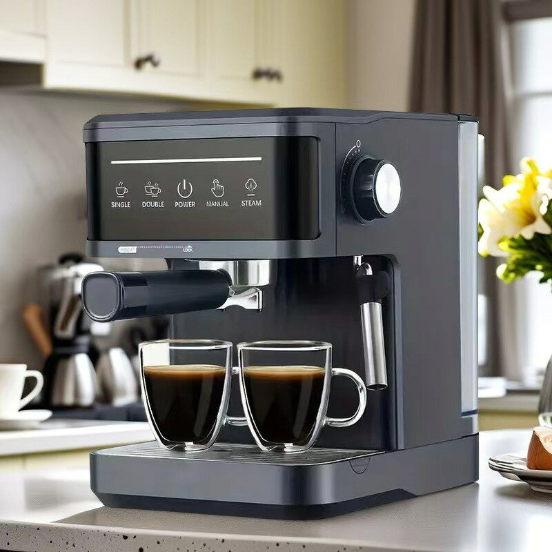 coffee machine意式咖啡機家用自動高壓萃取濃縮打奶泡一體機【宜家良品百貨】