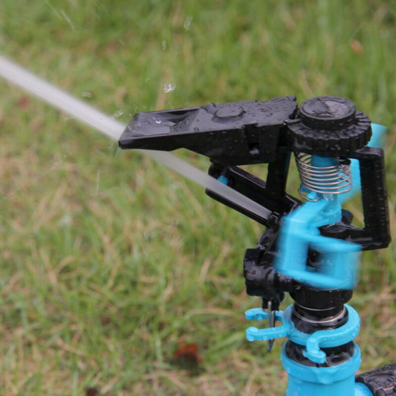 跨境自動旋轉360度灑水噴頭園林工具庭院灌溉串聯式灑水器澆花器【博野五金】