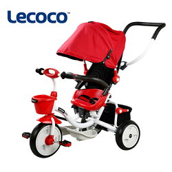 Lecoco 四合一兒童多功能三輪車-紅色★衛立兒生活館★