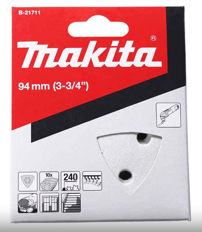MAKITA 牧田 B-21711 三角型砂紙 #240 拋光 研磨 適用 油漆 牆面