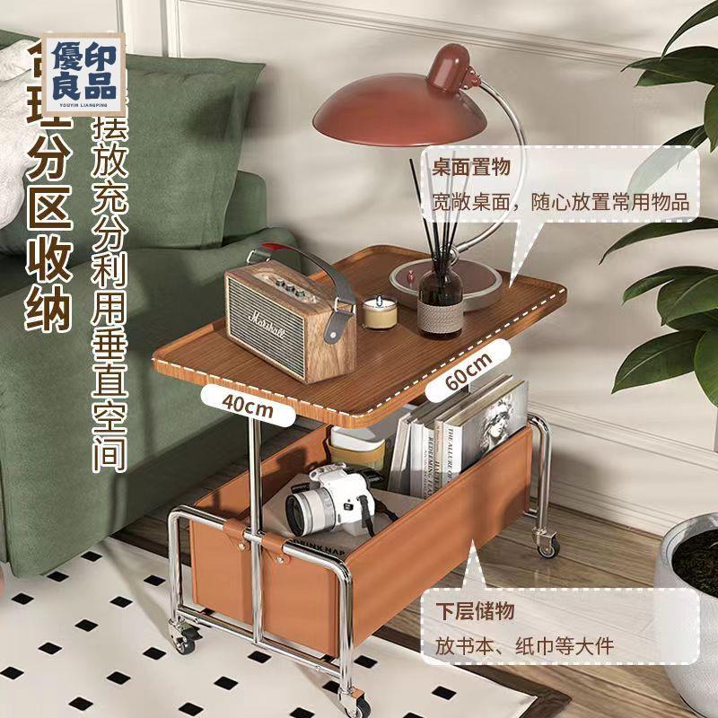 【附發票】 工廠直銷 餐車 小推車 手推車 可移動推車 酒店推車 沙發邊幾可移動客廳小推車置物架帶輪奶油風小茶幾家用簡易小桌子全館八折/特價出 開立發票 y212
