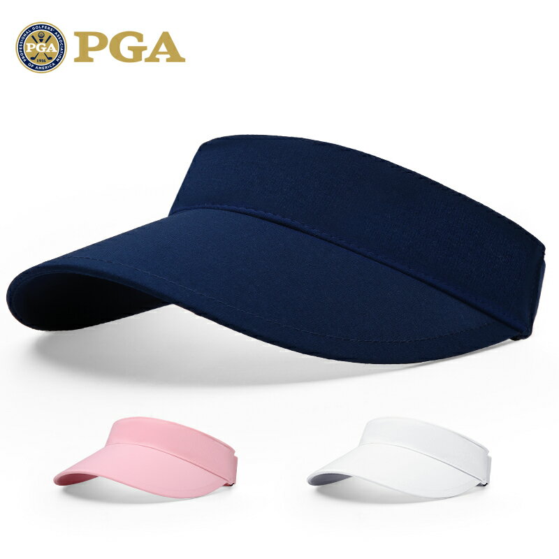 美國PGA高爾夫帽子女無頂帽夏吸汗內里可調節空頂球帽遮陽防曬帽