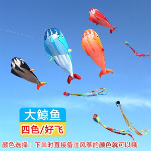 濰坊風箏 高檔軟體鯨魚風箏 大型好飛易飛成人風箏 正品