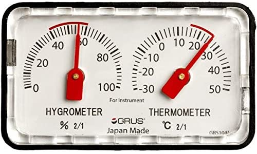 GRUS【日本代購】精密溫濕度計 臺式 日本製-樂器用GRS104I