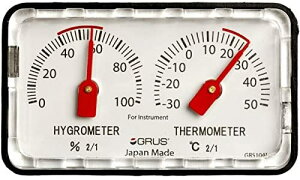 GRUS【日本代購】精密溫濕度計 台式 日本製-樂器用GRS104I
