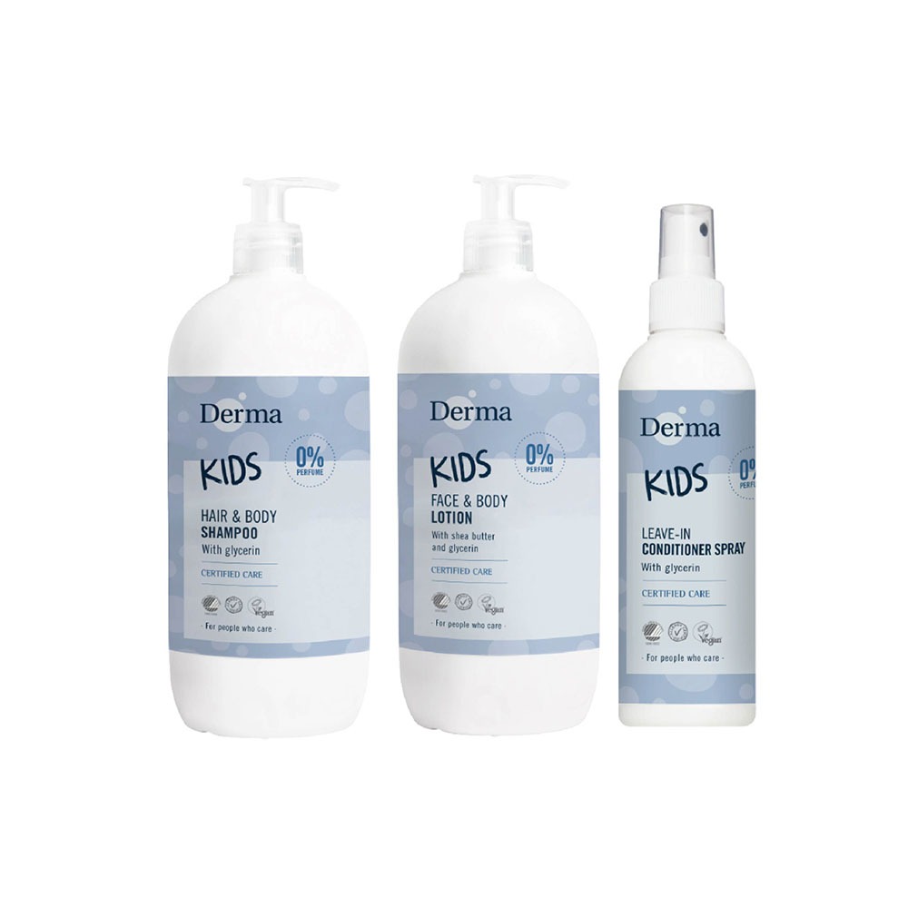 Derma 丹麥德瑪 Derma Kids 舒敏兒童 洗髮沐浴潤膚系列｜多款可選【悅兒園婦幼生活館】
