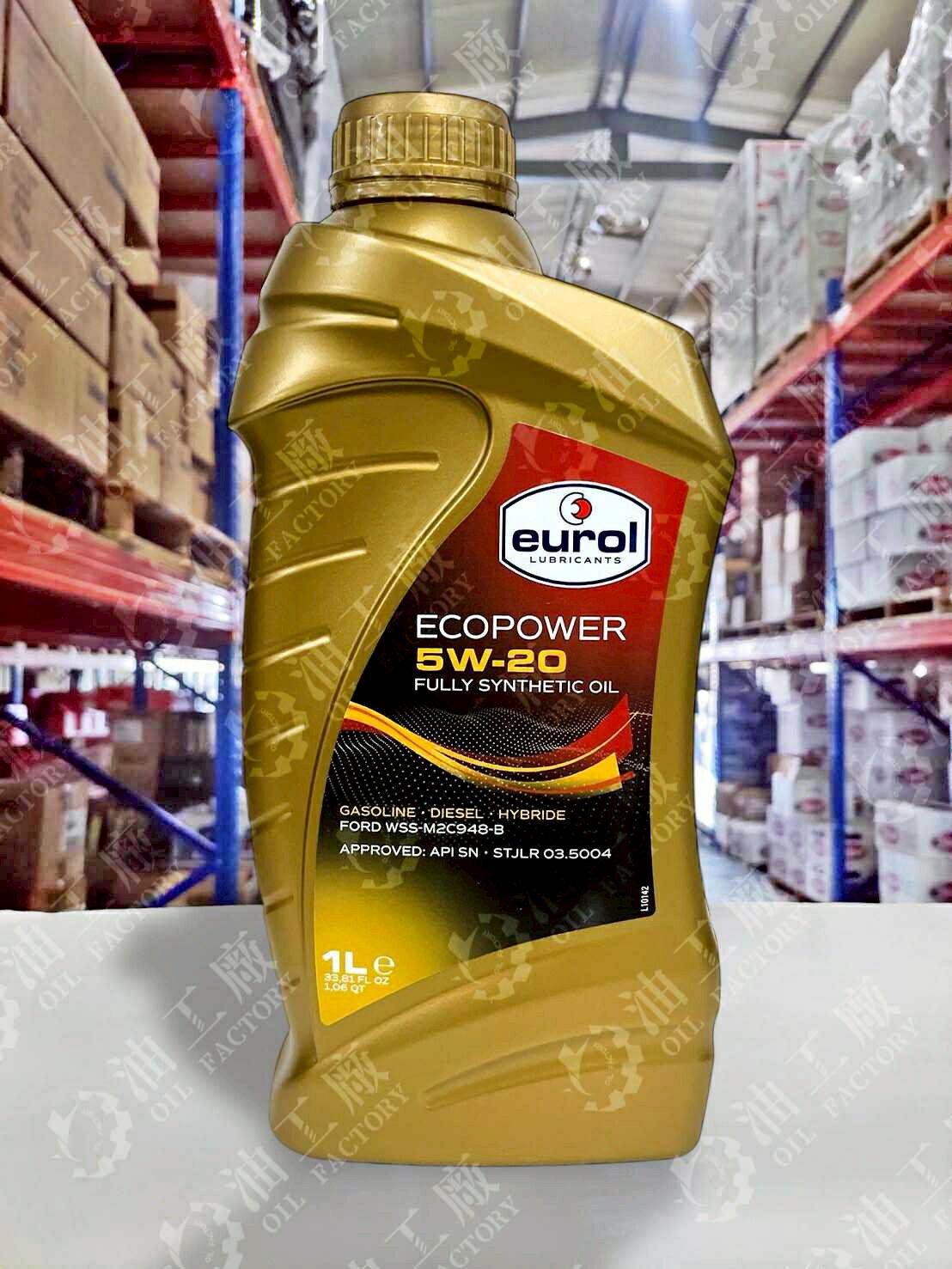 『油工廠』EUROL 荷蘭神油 ECOPOWER 5w20 全合成機油 福特 FORD 948B JLR