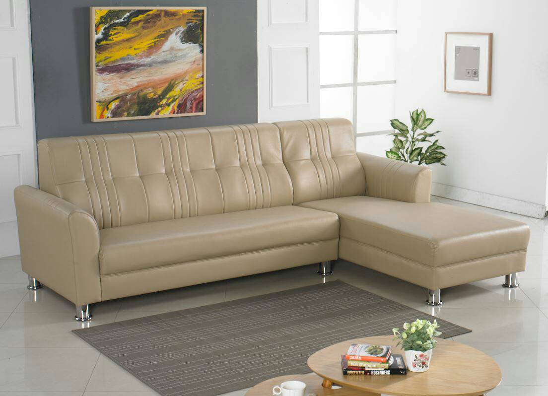 酷斯拉 L型 透氣厚皮 沙發 台灣製造 W265*D180*H90CM (桃竹苗區免費運送)