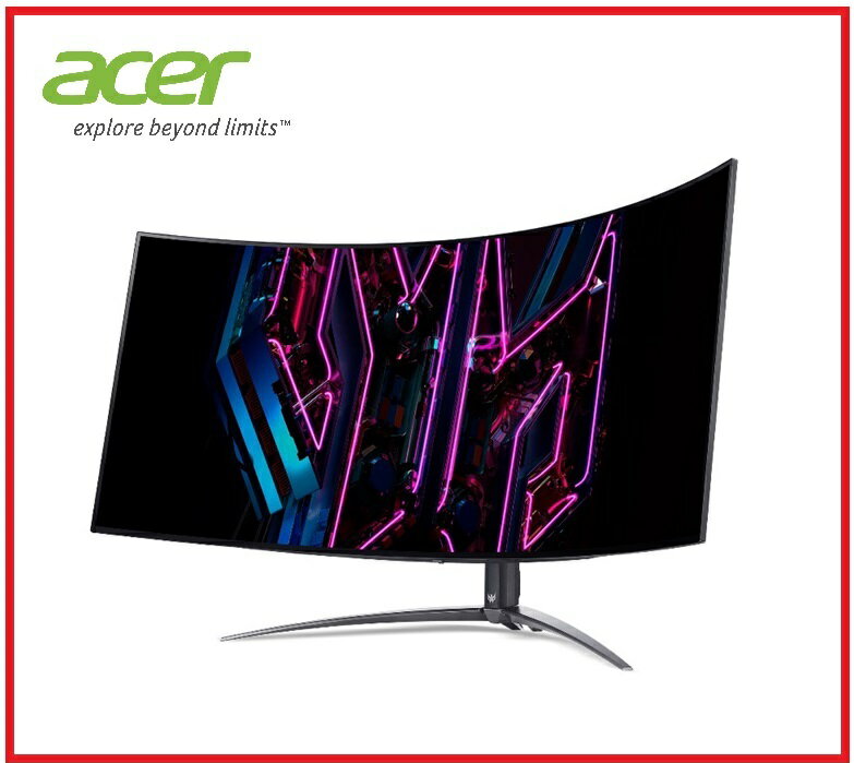 【2025.4限量商品】Acer X34 Xbmiiphuzx 34吋 WQHD 240Hz曲面電競螢幕 34型/UWQHD/240Hz/0.01ms