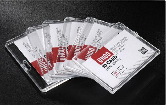 【文具通】Chips Garden 襄園 UHOO 水晶 壓克力 橫式 直式 證件卡 證件套 識別證 證件卡夾 F6010962