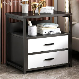 床頭柜現代簡約輕奢收納儲物柜家用床邊小柜子臥室簡易小型置物架