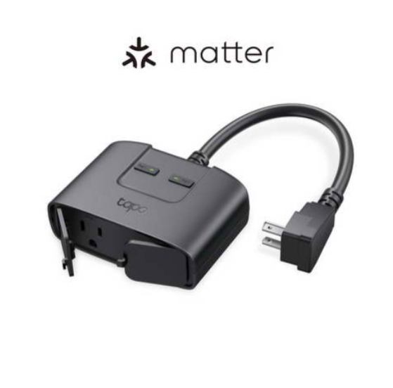 TP-LINK 戶外型智慧插座 Tapo P400M 雙插座 防塵防水 支援matter 語音控制 遠端管理