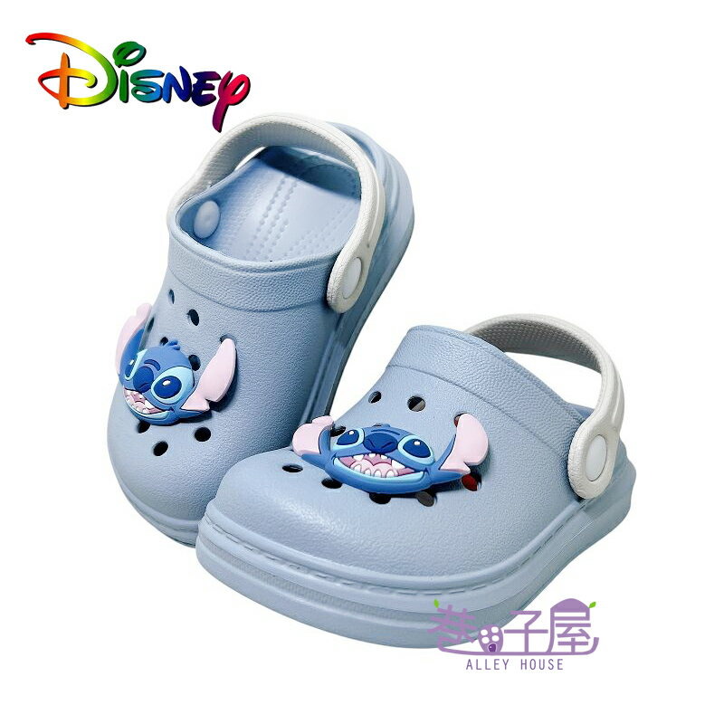 DISNEY迪士尼 童鞋 史迪奇 立體造型 輕量 兩穿 涼拖鞋 布希鞋 洞洞鞋 園丁鞋 [B25823] 藍 MIT臺灣製造【巷子屋】