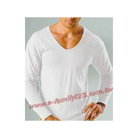 宜而爽男厚棉U領長袖衫UE-862A