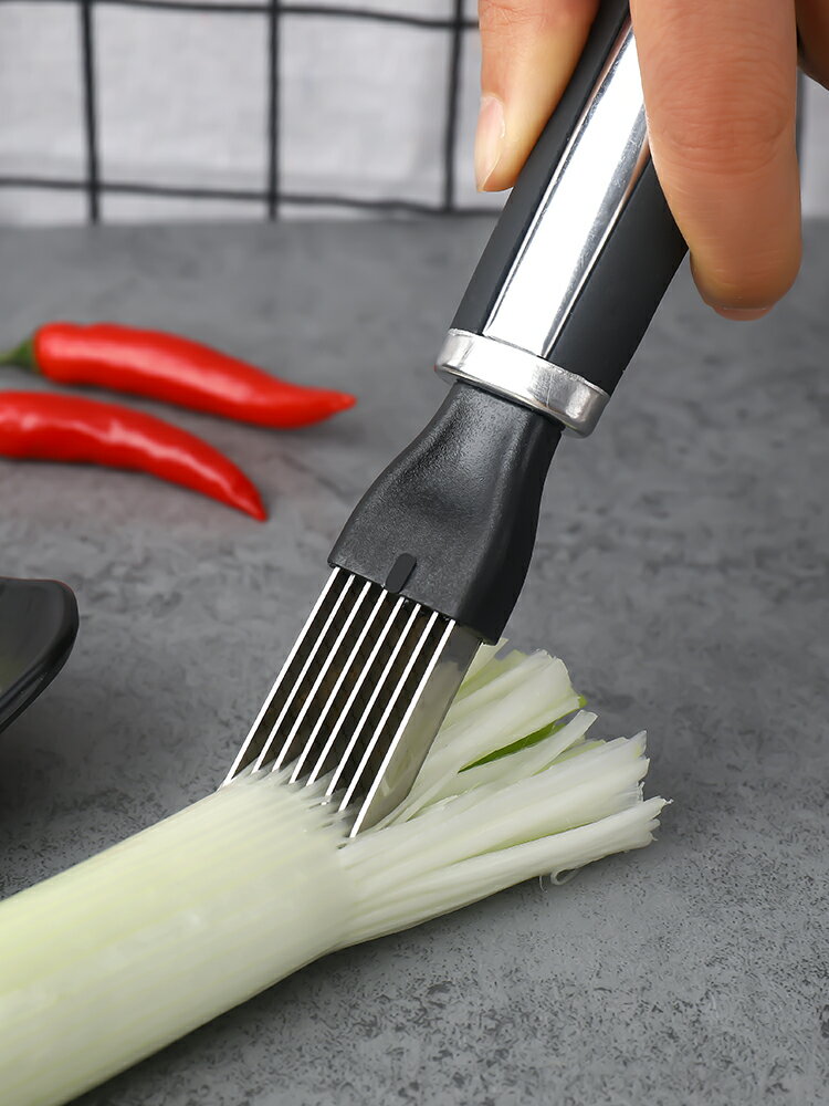 不銹鋼切蔥絲刀超細蔬菜沙拉姜絲刨絲神器廚房用品小工具家用大全