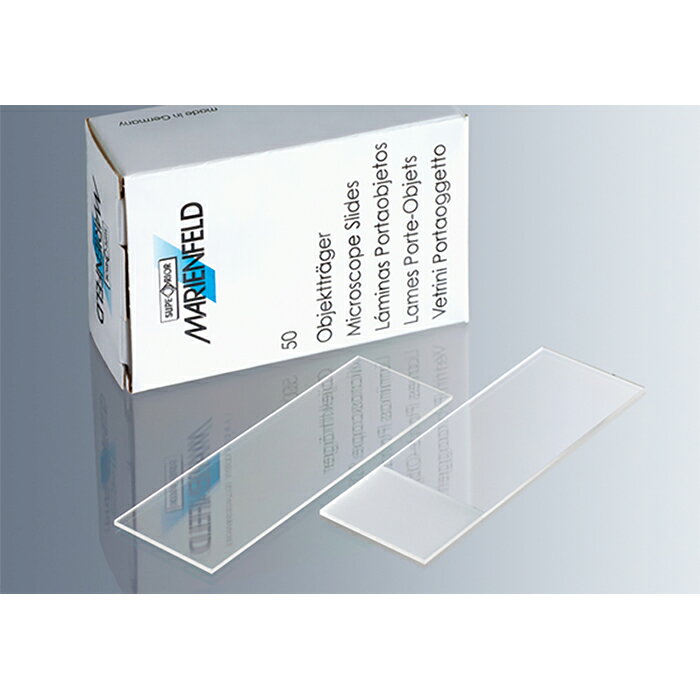 《MARIENFELD》磨砂載玻片 Microscope Slide, Frosted One End