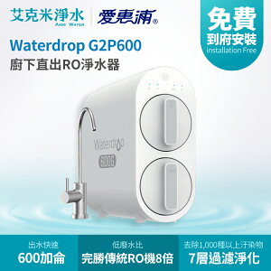 【EVERPURE 愛惠浦】Waterdrop G2P600 廚下直出RO淨水器