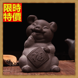 茶寵紫砂擺件茶玩-富足祥瑞可愛茶具配件5款68ae2【獨家進口】【米蘭精品】