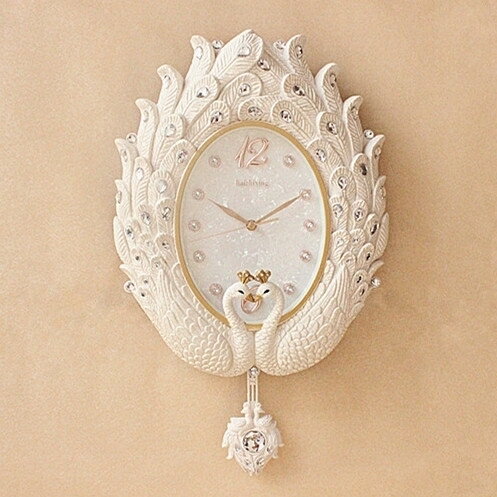 掛鐘 海之星歐式掛鐘客廳鐘錶創意時尚靜音藝術簡約時鐘豪華掛錶