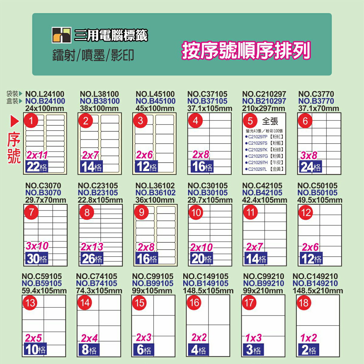 【文具通】Herwood 鶴屋 雷射 噴墨 影印 三用 A4 電腦 標籤 白色 彩色 20張入 105張入 650張入 1000張入 AS【領券滿額再折千8/31止】