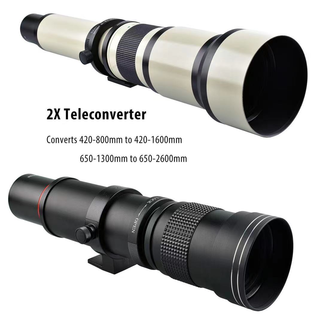 420-1600mm F8.3國產手動鏡頭長焦變焦望遠單反探月拍鳥攝影風景【Snowbelle優選】