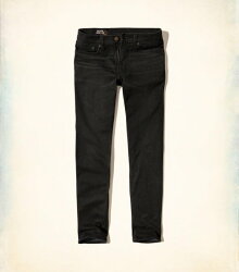 美國百分百【全新真品】Hollister Co. 褲子 HCO 長褲 牛仔褲 海鷗 skinny 窄管 深藍色G794 G794