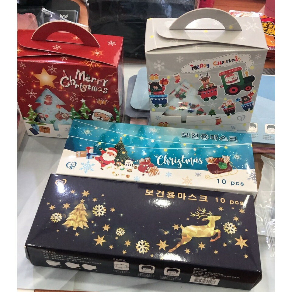 天心盛藤生醫 節慶系列-聖誕節親子派對～KF94成人4D醫用口罩10入、兒童3D立體醫用口罩30入 ⌛限量+現貨⌛