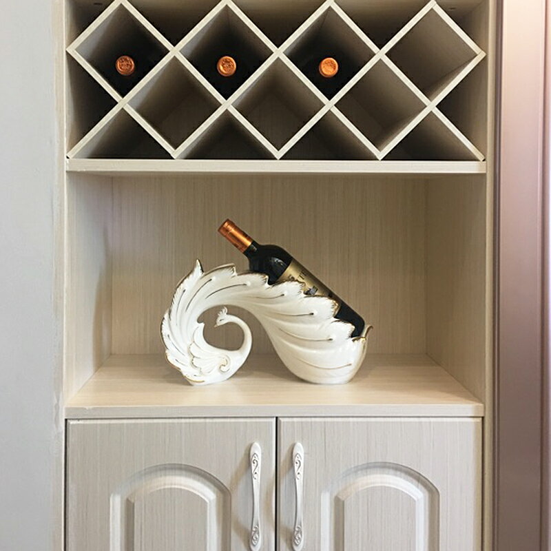 歐式紅酒架擺件客廳酒柜裝飾品創意家用酒托現代簡約葡萄酒瓶架子