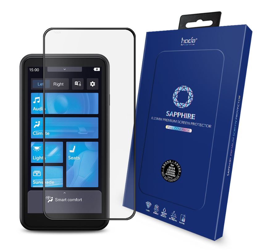 hoda 藍寶石螢幕保護貼 for Toyota Alphard 後座控制器 (2入/組)