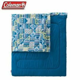 [ Coleman ] 2 IN 1 家庭睡袋/C5 藍 / 信封型睡袋 / 可雙拼連接 / CM-27257