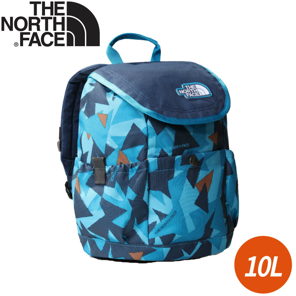 【The North Face 10升 兒童雙肩包《幾何藍》】52VW/後揹包/兒童揹包/休閒揹包