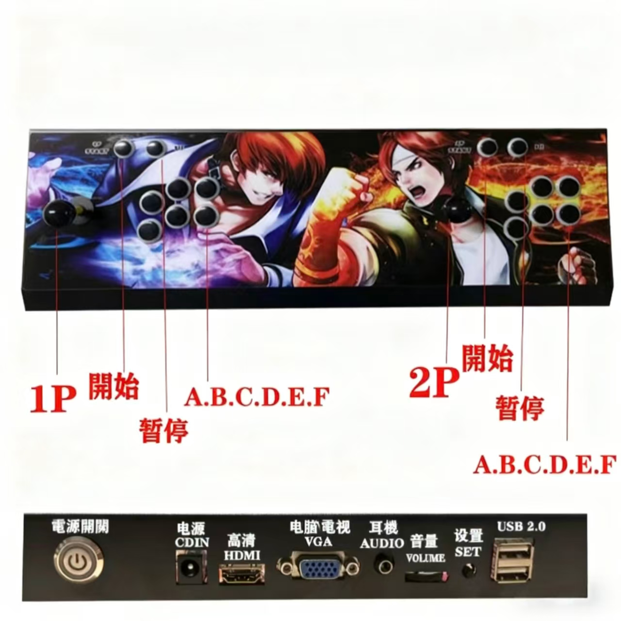 領券折300| 雙人潘多拉9s月光寶盒123188合一家用格鬥搖桿懷舊街機遊戲機 1