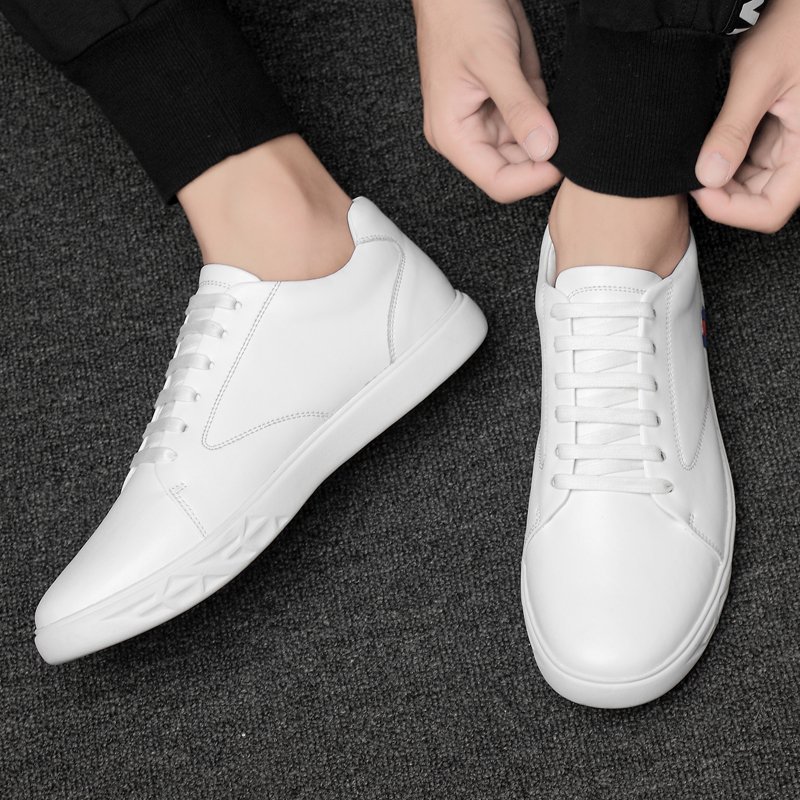 FINDSENSE品牌 秋冬款 新款 日本 男 高品質 簡約 小白鞋 個性 百搭 舒適 休閒板鞋 潮流鞋子